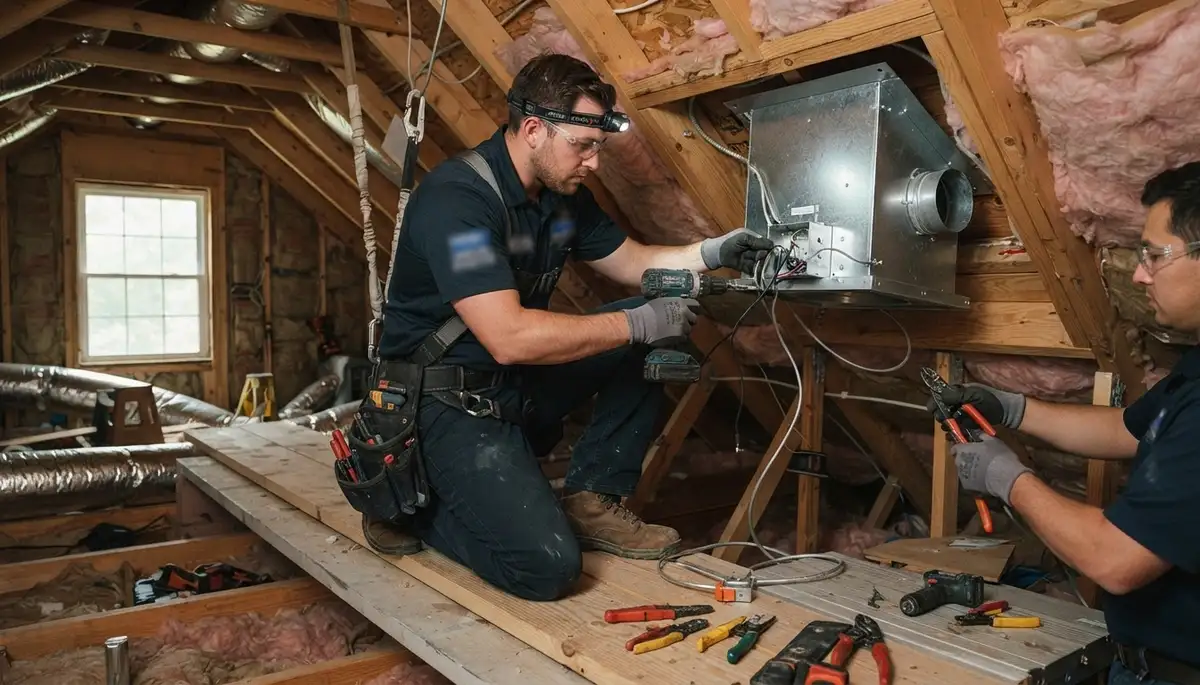 Attic fan installation and repair services for Boston, MA homes by On Call Electrical