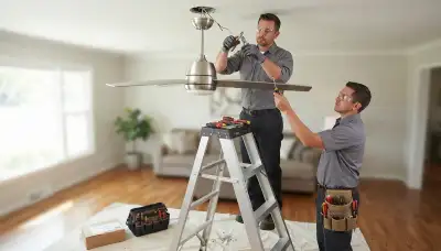 Ceiling fan installation service in Boston, MA by On Call Electrical