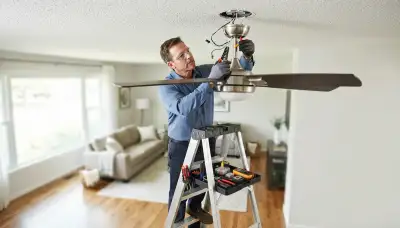 Ceiling fan installation service for Boston, MA homes by On Call Electrical