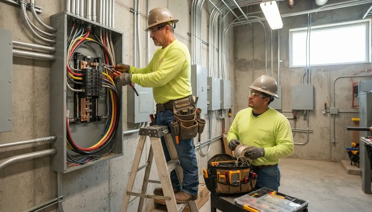 Electrical contractor services for Boston, MA homes, including panel, circuit, and grounding upgrades