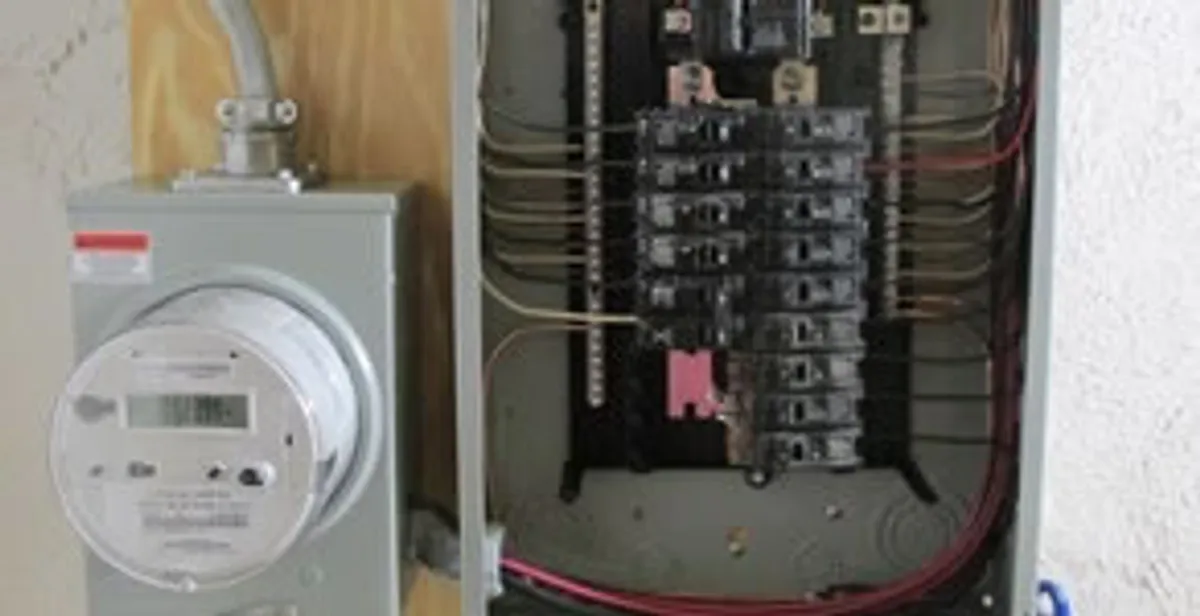 electrical panel upgrade service showing outdated electrical panel prepared for professional replacement in Boston, MA