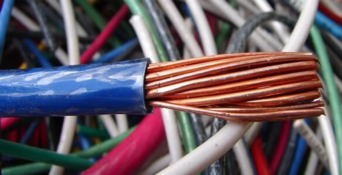 electrical wiring services showing exposed copper conductors and cable preparation in Boston, MA