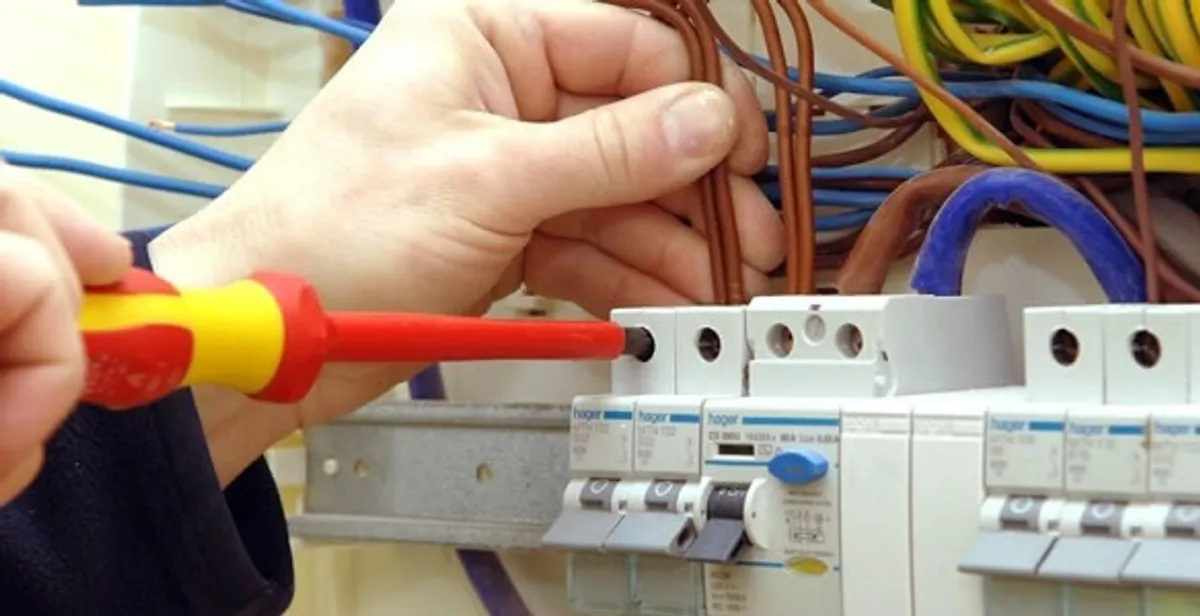 electrician services performing professional electrical panel wiring and connections in Boston, MA