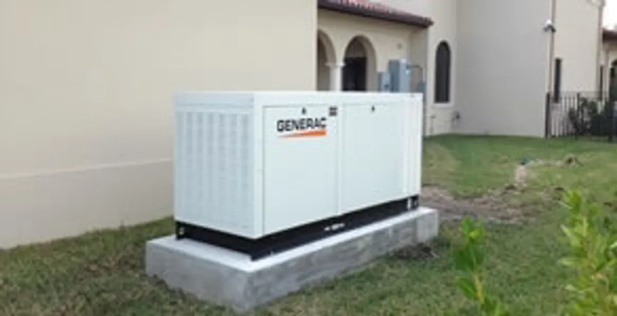 generator installation service showing standby generator professionally installed for residential power backup in Boston, MA