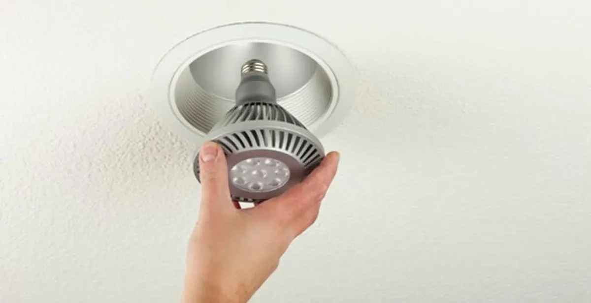 lighting installation service featuring recessed ceiling light installed by licensed professionals in Boston, MA