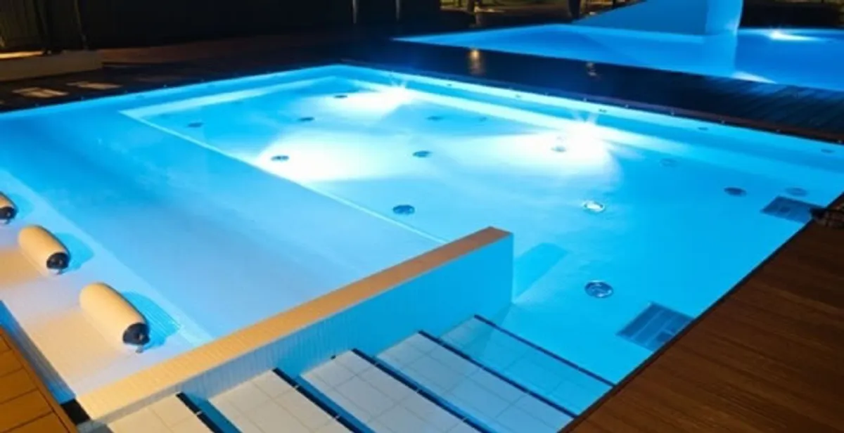 pool light installation and repair services providing modern illuminated pool lighting in Boston, MA