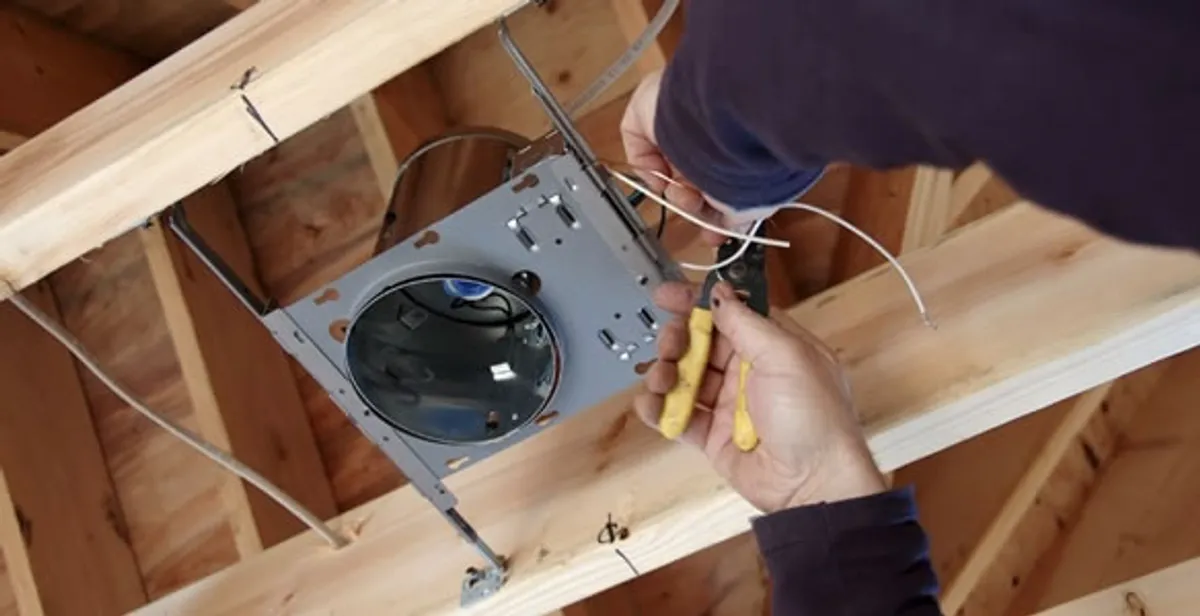 Professional recessed lighting installation with electrical wiring by licensed electricians in Boston, MA