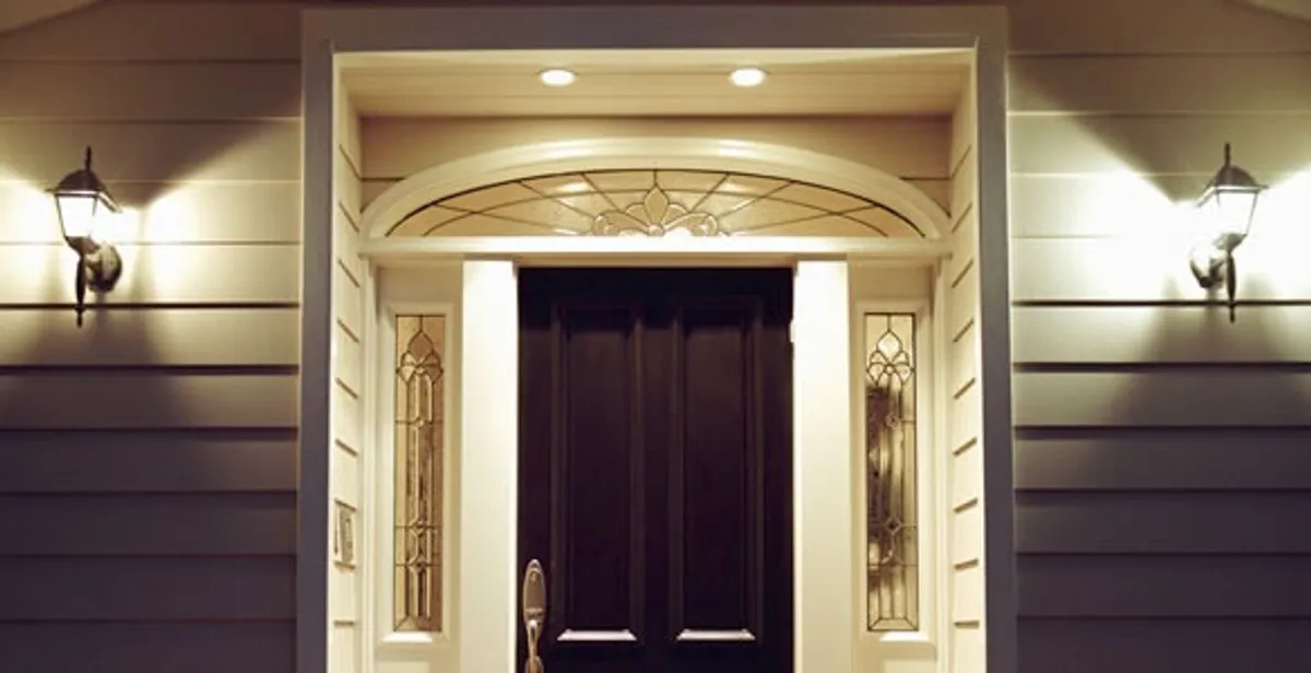 security light installation services with professionally installed entryway lighting in Boston, MA