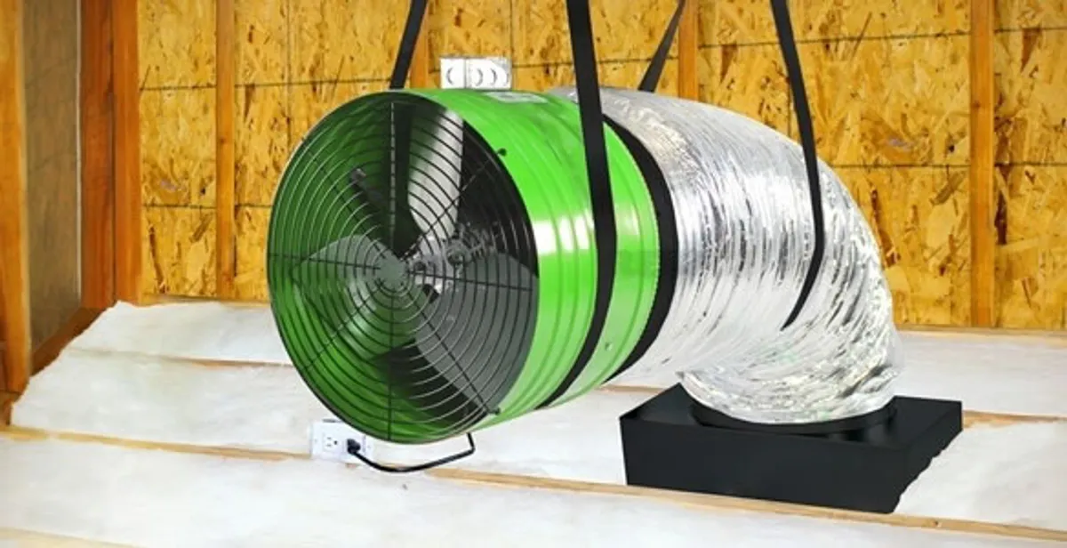 whole house fan installation services with professionally mounted ventilation fan system in Boston, MA